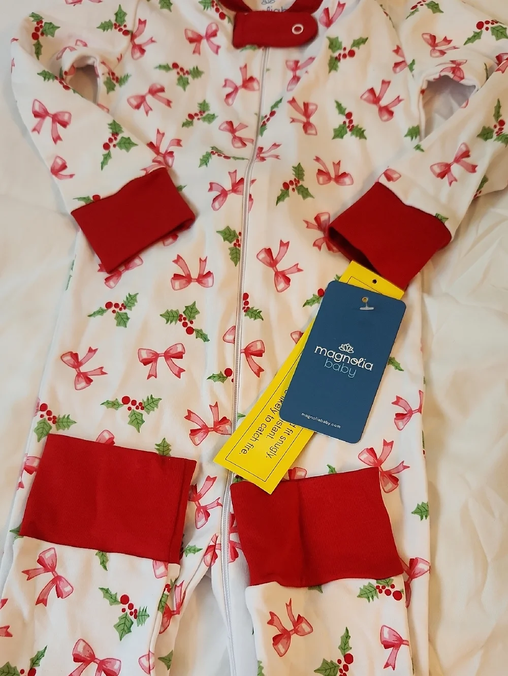 Magnolia Baby Red & White Christmas Pajamas